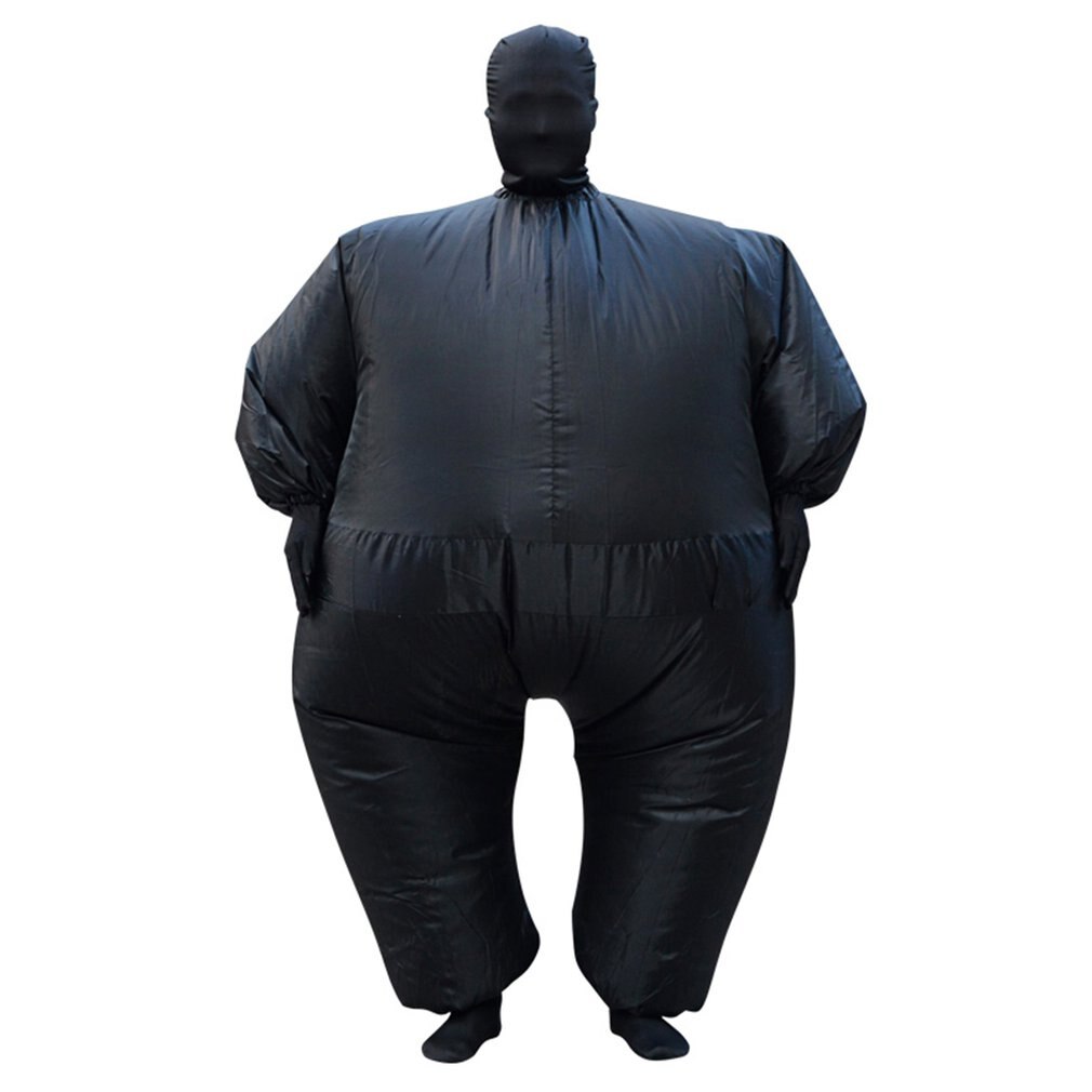 Halloween Party Spoof Adult Inflatable Costume Masked Ninja Whitefish Inflatable Costume Halloween Party Props: Army Green