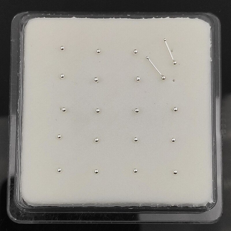 925 Sterling silver 1.5mm ball nose stud indiian nose pin piercing 20pcs/pack