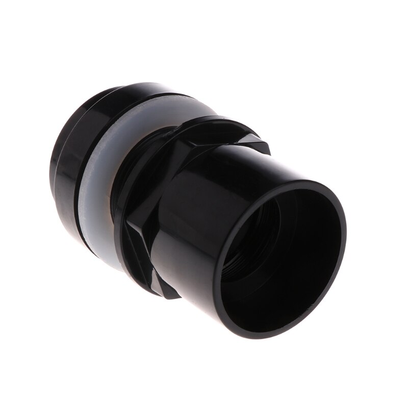 Aquarium Inlet Outlet Fitting Head Water Pipe Fitting Connector 20/25/32/40/50mm 85WC: Black 50mm