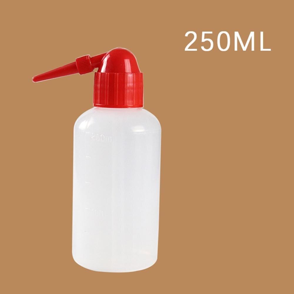 250/500/1000ml vand næb hælde kedel værktøj sukkulenter plante blomst vanding kan presse flasker med lang dyse næb dråber: 250ml røde