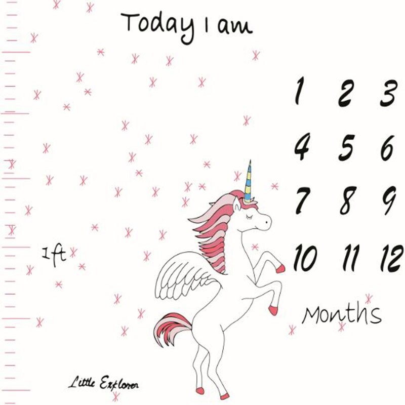 Infant Photography Props Nordic Baby Days Months Years Photo Background Cloth Blanket Child Room Decoration 100*100CM: EF-78
