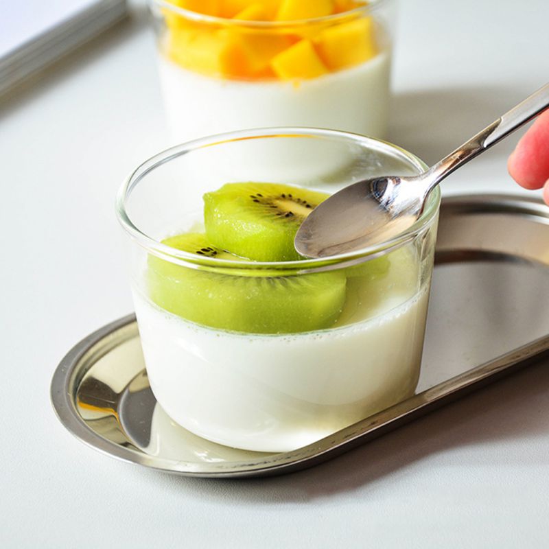 Yogurt Pudding Collins Glass Tea Milk Dessert Cup High Temperature Resistant Water Bottle Yogurt Pudding Glass 250ml--