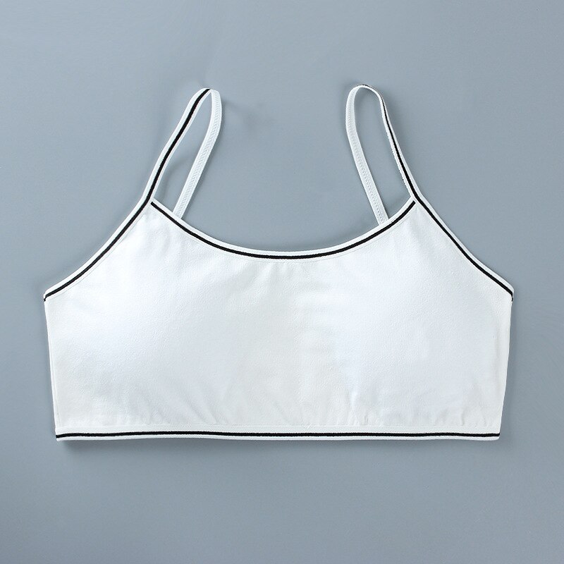 3Pcs Katoen Meisjes Beha Ontwikkelingsstoornissen Vest Sling 8-16 Jaar Oude Kinderen Tube Top Training Beha Tiener meisjes Kleding 10 14 16: 1