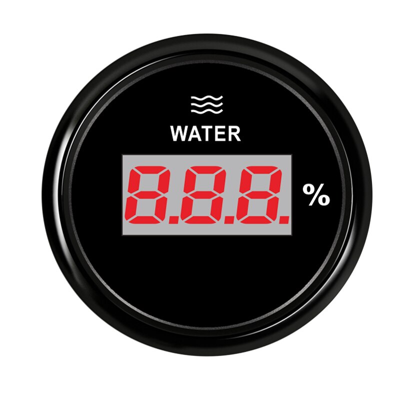 52mm Rvs Boot Watermeter Met Sensor Auto Watertank Niveaumeter Indicator for Auto Truck Marine
