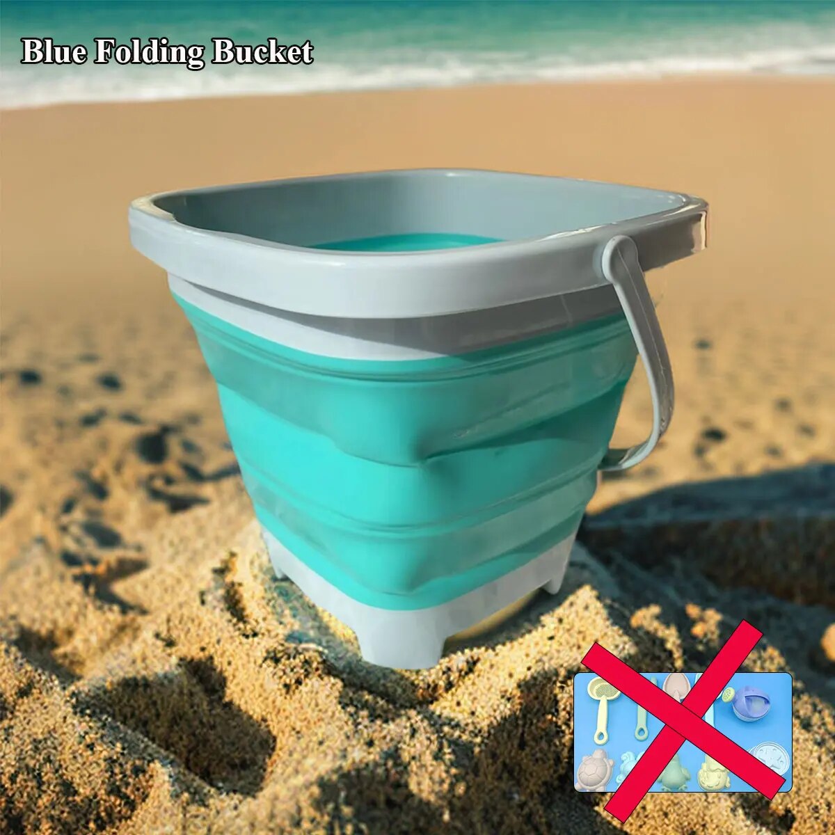 11 /1 st strandleksaker för barn sandleksaker set för småbarn sandlådeleksaker med hink spade kratta set sommar utomhus barn: Grön