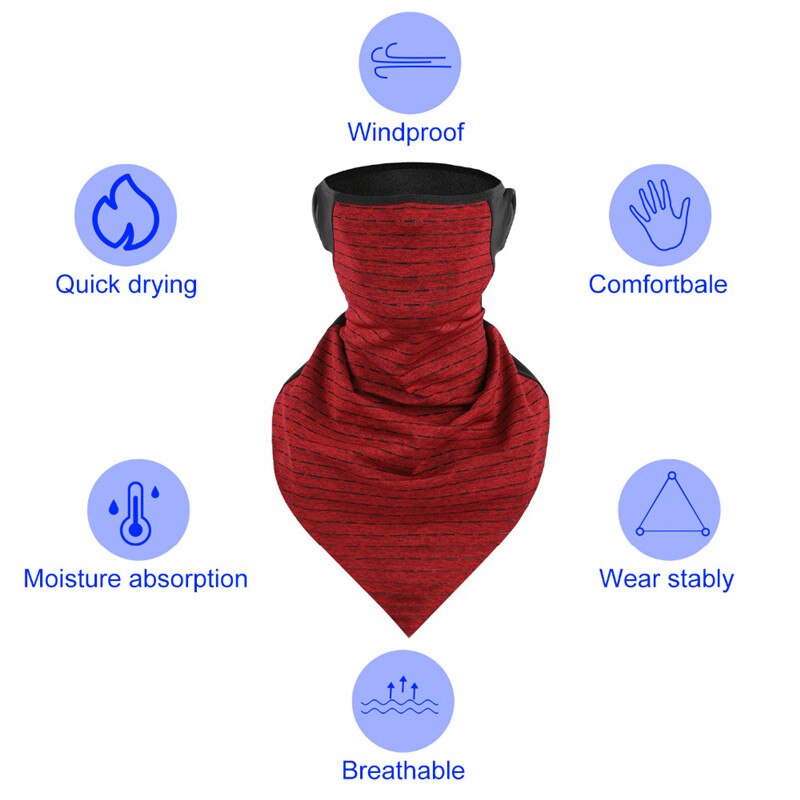 ovest bicicletta Ciclismo anti-ultravioletto traspirante gli sport sciarpa orecchio gancio bicicletta alpinismo sciarpa inverno collo e viso più caldo