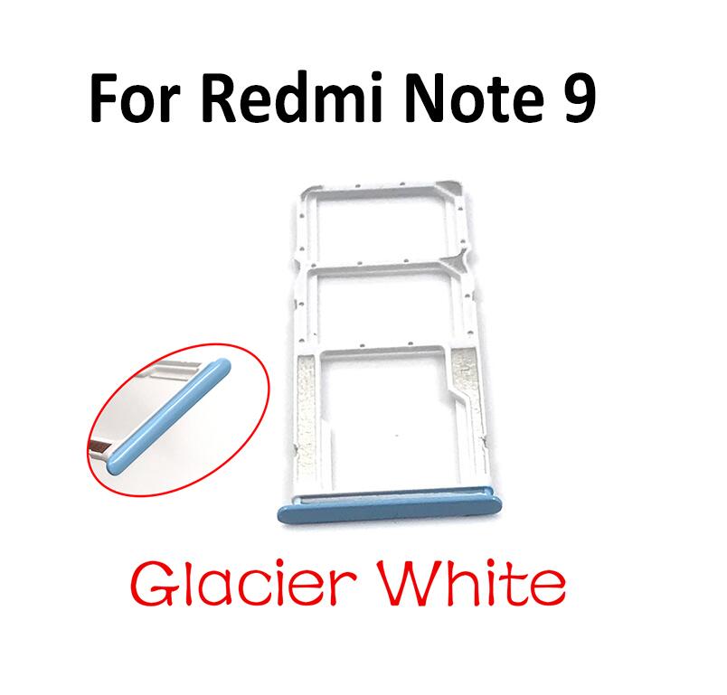 10 Stks/partij, Sim Reader Kaarthouder Op Board Connector Voor Xiaomi Redmi Note 9 Pro 9S Vervangende Onderdelen: Note 9 White