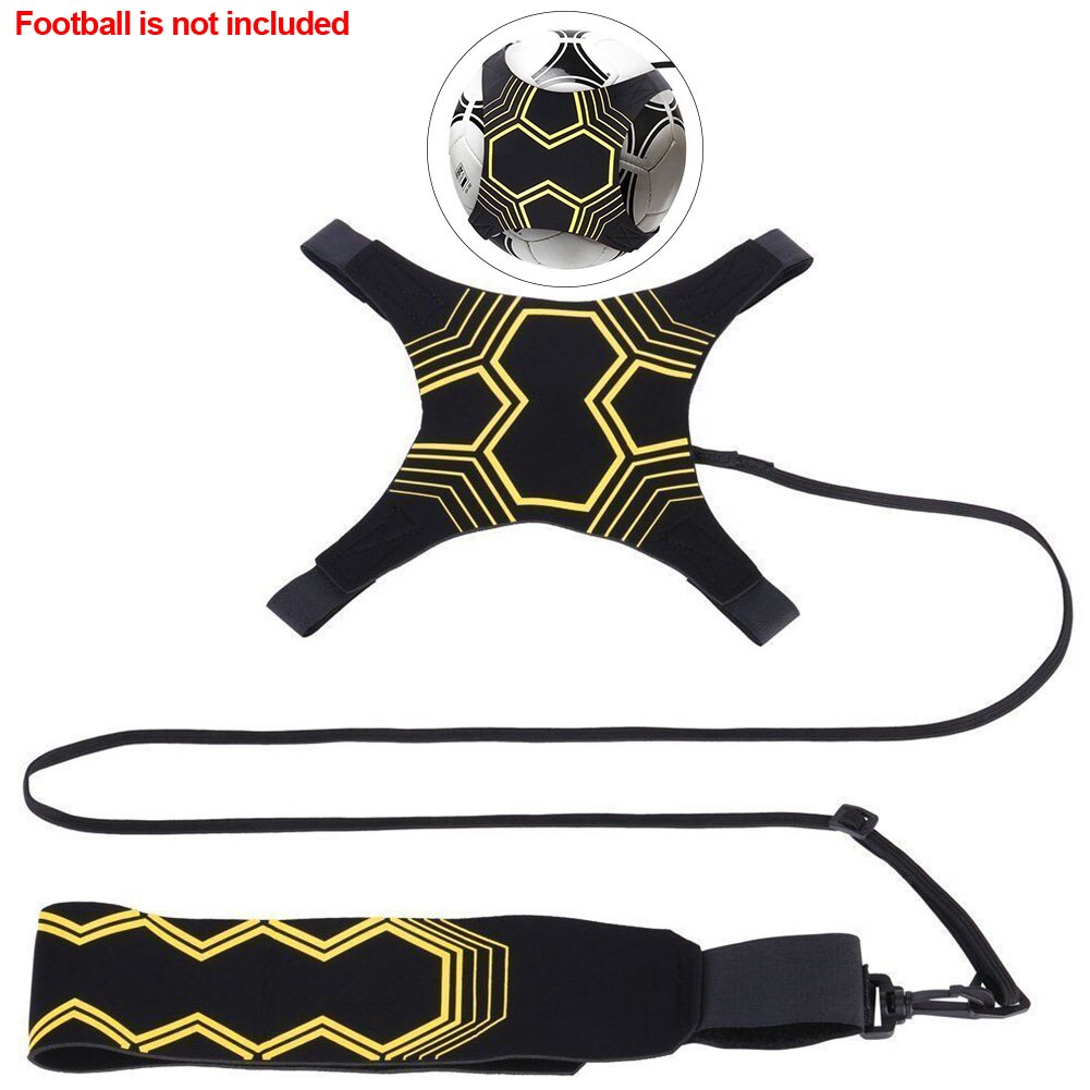 Practice Football Strap Soccer Trainer Control Skills Adjustable Tool Kick Ball Elastic Returner Training Aid Sports Supplies