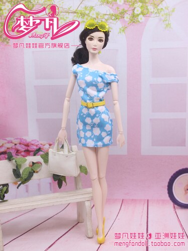 30cm Doll Dress Clothes suit for licca For ob24 ob27 Doll for Mengfan Doll Accessories Baby Toys Best Girl': White