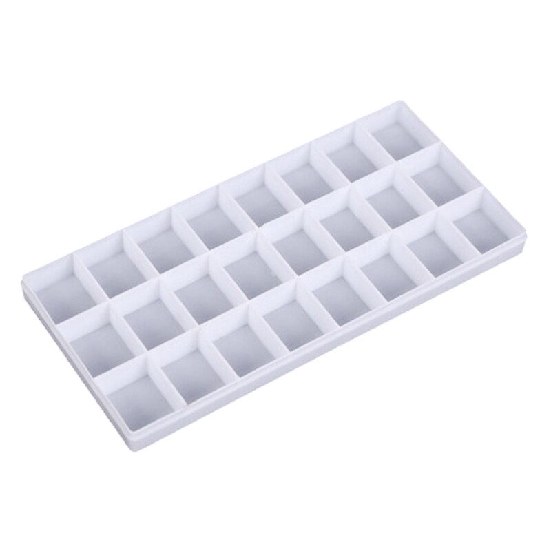 24 Compartments Plastic Paint Palette Paint Tray with Lid for Watercolors/Gouache/Acrylic/Oil Paint