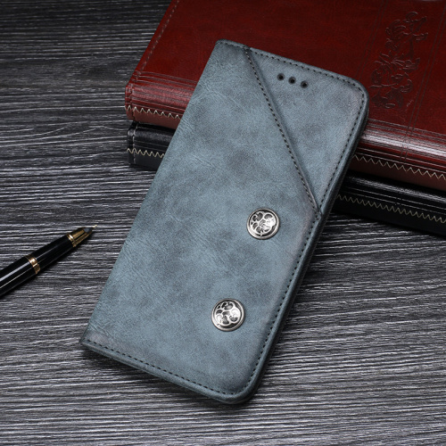 For Oukitel K7 Pro Case Luxury Retro Rivet Wallet Flip Leather Phone Case For Oukitel K7 Power Cover Coque Accessories: For Oukitel K7 / Blue