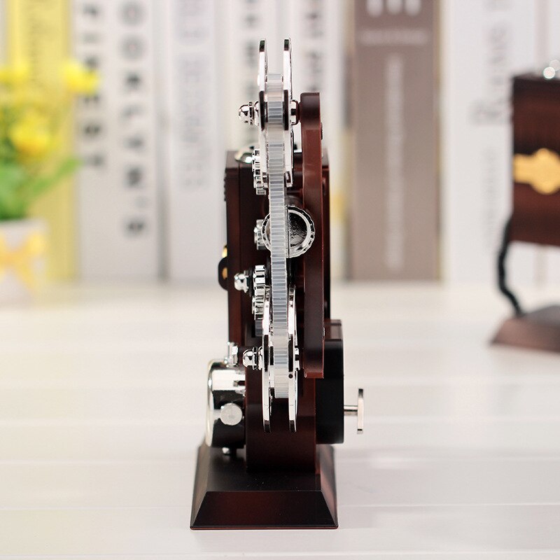Projector Music Box Classical Style Music Box Jewelry Box Home Furnishings 18 Tones Best Mechanical Clockwork with Screws