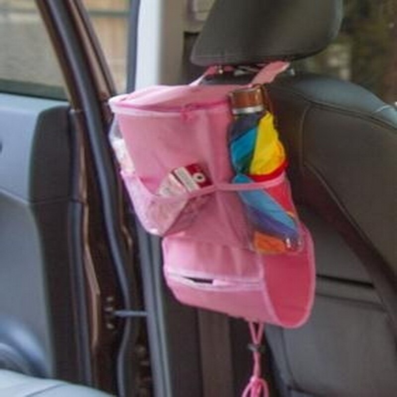 Organizador de fixação cinto de armazenamento saco para crianças crianças fitas mágicas carro accessries estiva tidying organizadores do carro-estilo
