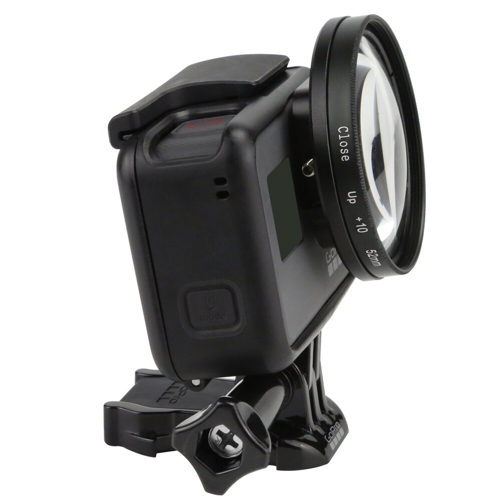 52mm loupe accessoires 10 fois 10X Macro grossissement gros plan lentille filtre pour Gopro Hero 8 7 6 noir caméra d'action