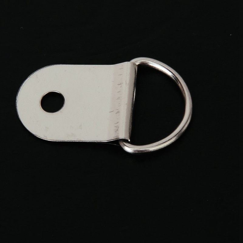 50 Pcs Medium D-Ring Picture Frame Strap Hangers with Screws