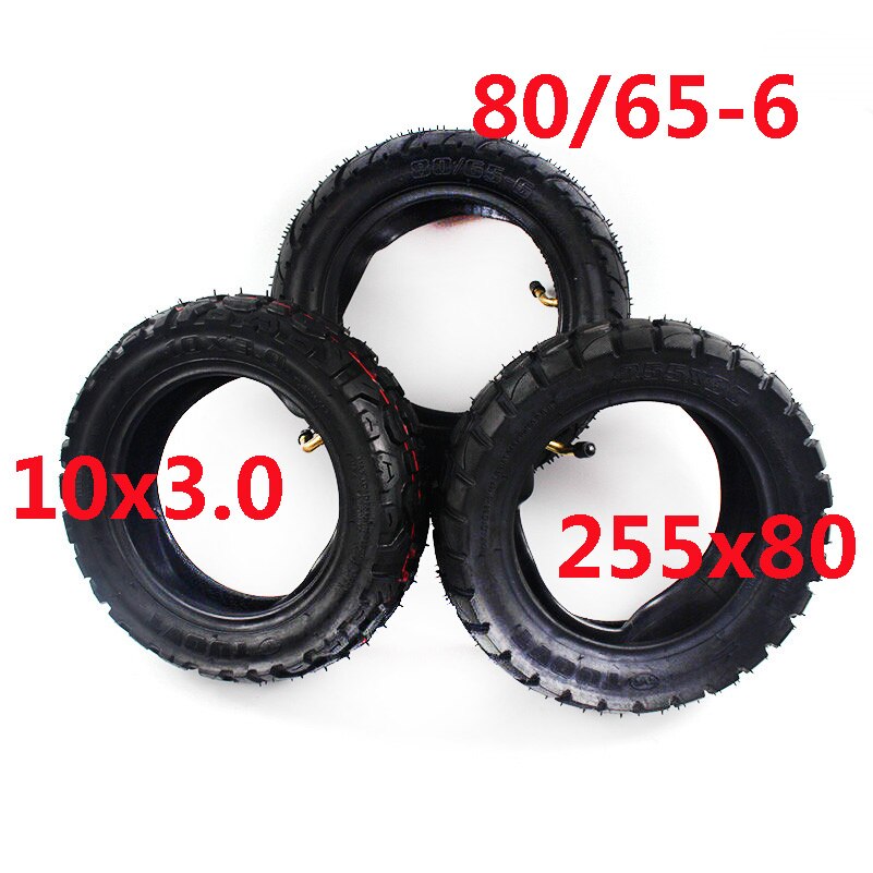 80 / 65-6 255x80 electric scooter off road tire 10x3.0 inner and outer tires, suitable for speed grace 10 zero 10x KuGoo M4