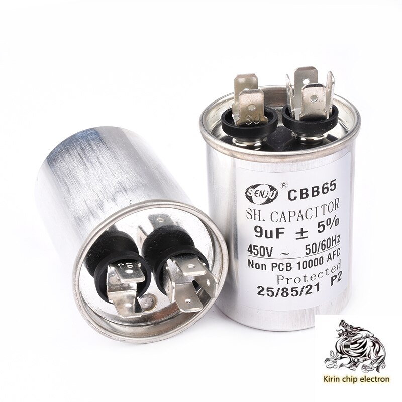 2 stk / parti cbb 65 aircondition kompressor startkondensator 5 / 20 / 25 / 30 / 35 / 40 / 45 / 50 / 60 / 70uf 450v