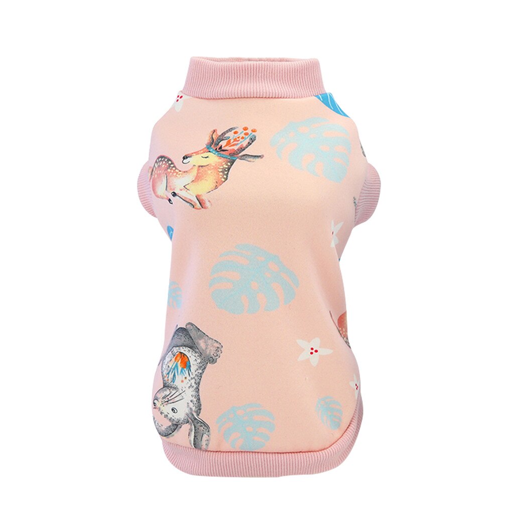 Pet clothing autumn and winter dog clothing winter cat milk silk sweater: Pink / S