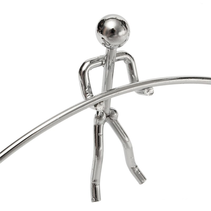 Bewegingsspeelgoed gewichtheffer mal kinetisch roestvrij staal gewichtheffen eeuwigdurend evenwicht kunst onderwijs gadget kantoor bureau decoratie
