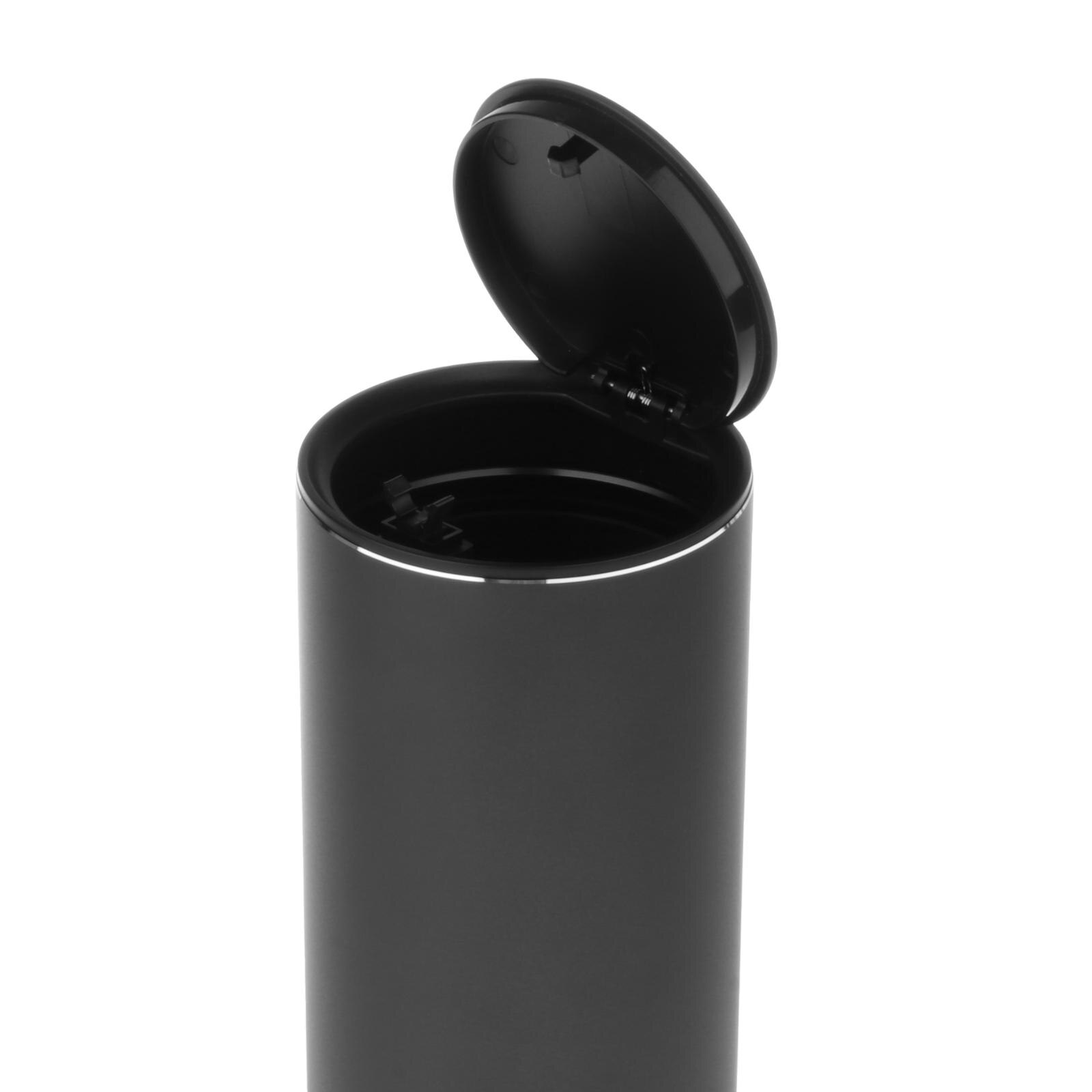 Car Trash Can Portable Garbage Bin Waste Basket Bin Rubbish Bin Black