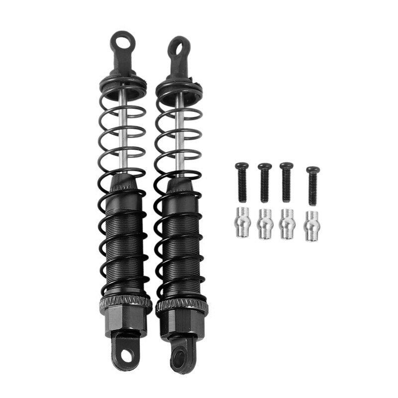 2PCS 90MM Metal Shock Absorber for 1/12 RC Lovers Model Climbing Truck Truck Accessories: Orange