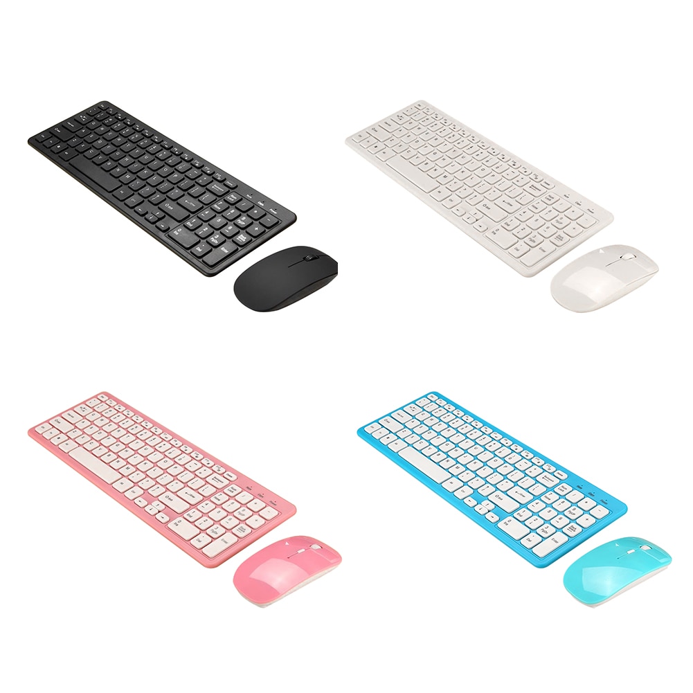 Laptop PC With Number Pad Full Size Wireless Keyboard Mouse Combo For Computer