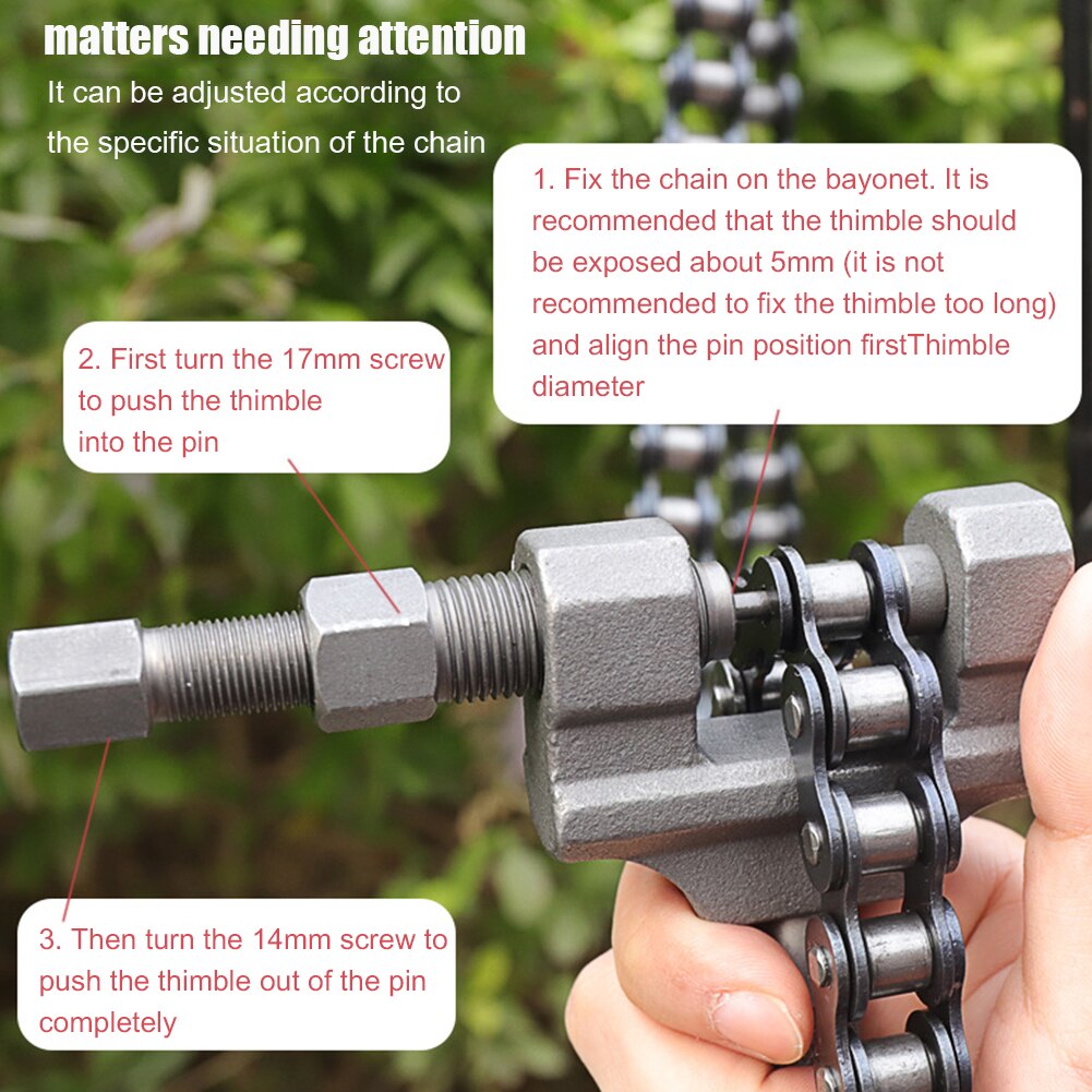 Motorfiets Keten Breaker Link Removal Splitter Chain Cutter Klinken Tool Chain Breaker Remover Puller Tool Motorfiets Accessoire