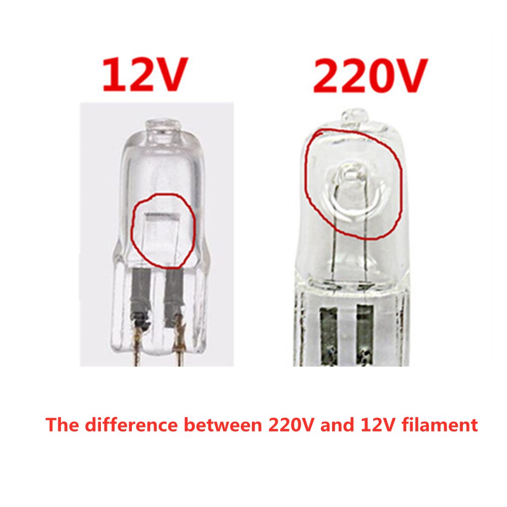 Ampoule halogène G4 220V G4 50W 20W G4 220V 35W, 5 pièces