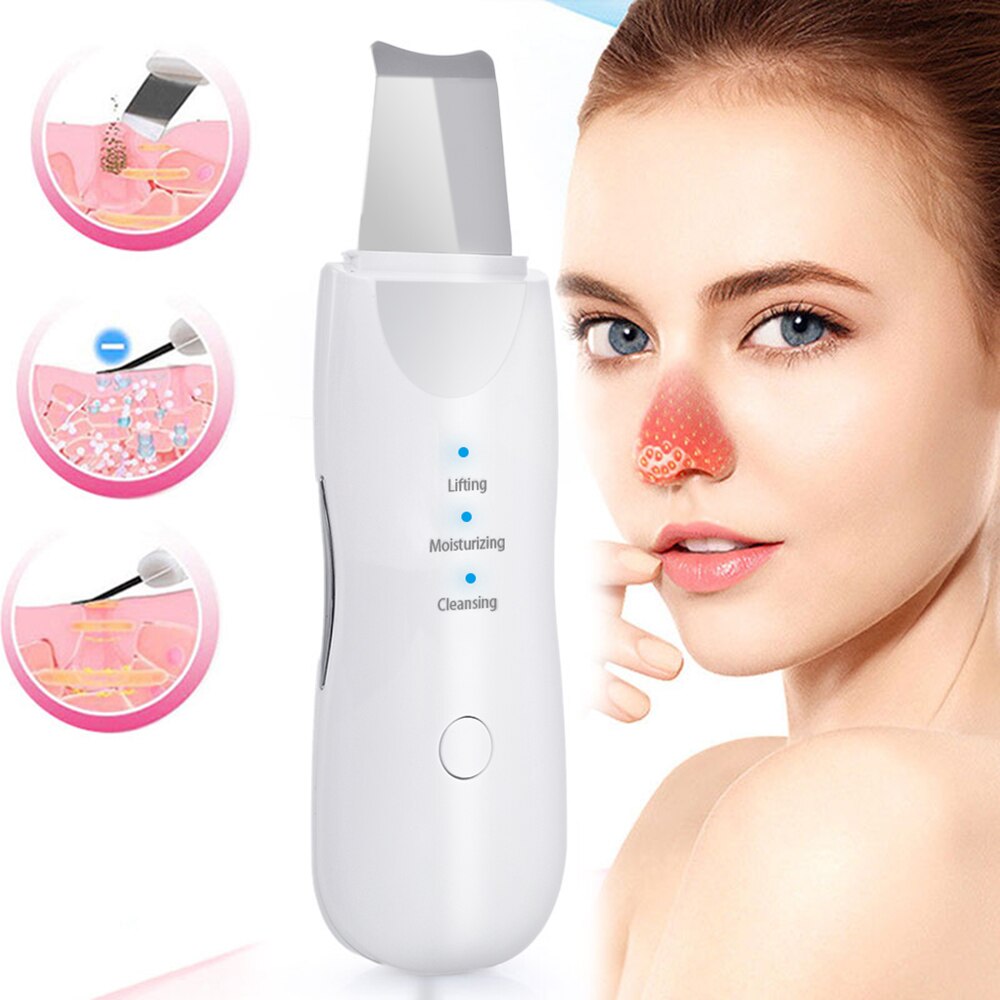 Appareil électrique de gommage de la peau, dissolvant de points noirs, spatule de Peeling du visage, Machine de Lifting du visage, amincissant, masseur à rouleau