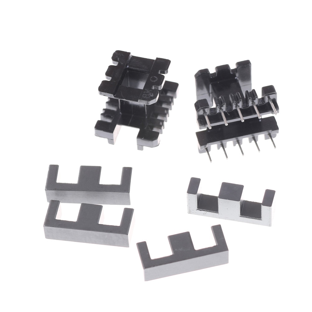 5 conjuntos ee25 5 + 5pin transformador bobina pc40 ferrite núcleo vertical
