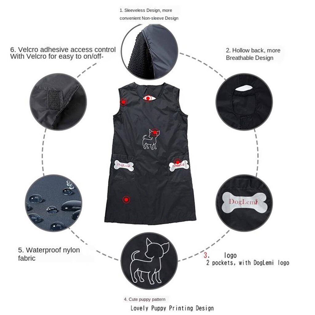 Waterproof Pet Grooming Apron Anti-static Workwear Smock Pet Groomer Beautician Smock Anti-static for Dog Beauticians