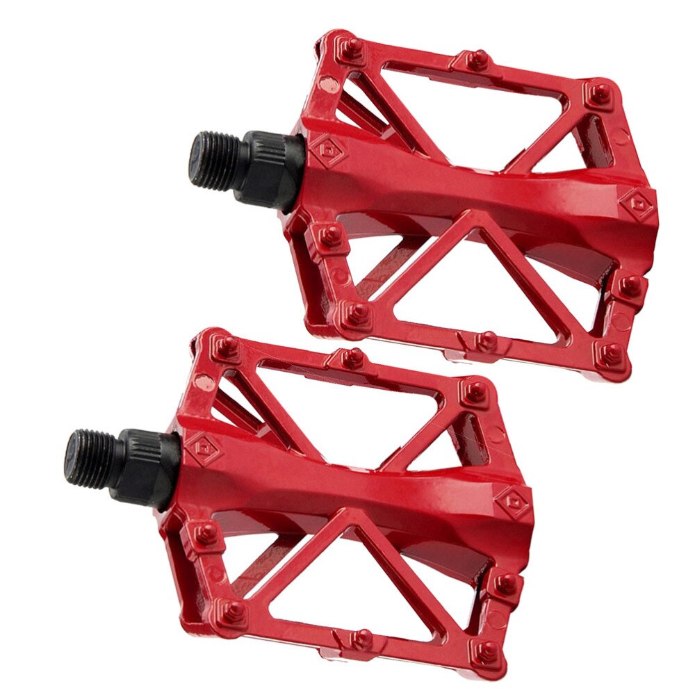 2pcs Bike Pedal Practical Delicate Metal Bike Treadle Vehicle Treadle for Outdoor Cycling Bike: Red