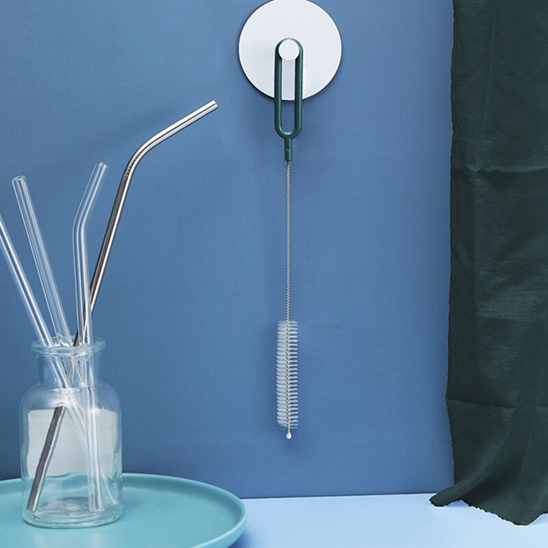 Cepillos para biberón reutilizables, cepillos limpiador de paja, acero lavado pajita, cepillos de limpieza, cepillos