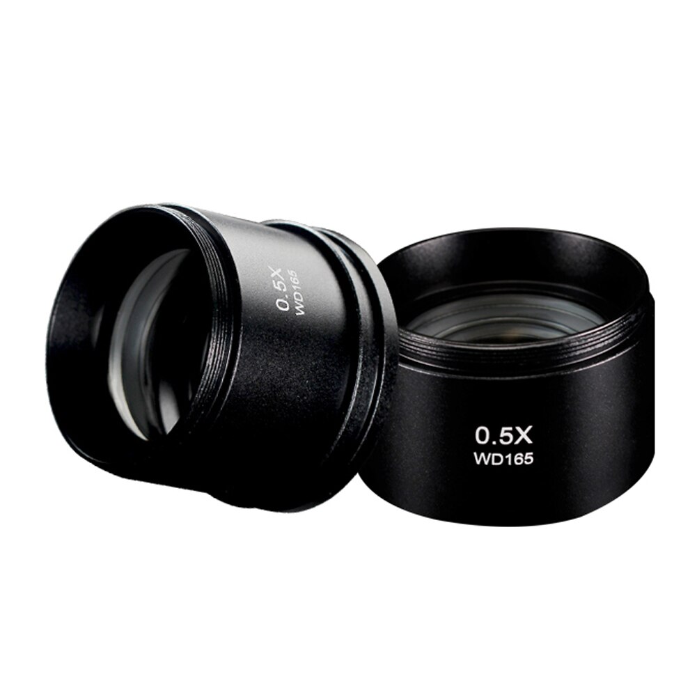 Fine Microscope Auxiliary Objective Lens Barlow Lens Increase Working Distance of Microscope 0.5X/0.7X/2X/ Dustproof Len