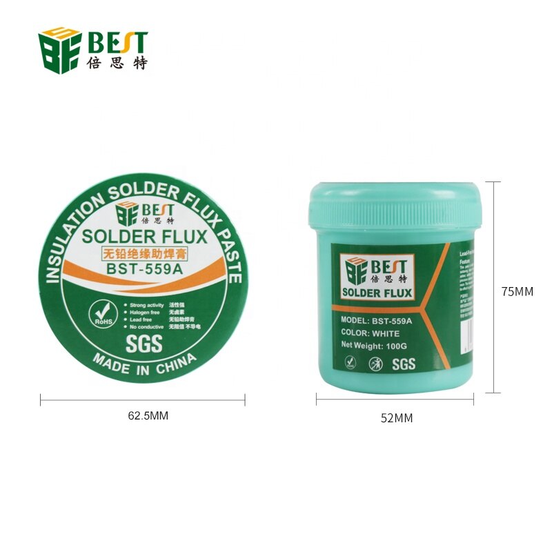 Welding Paste BST-559A 100g Insulation Lead-Free Halogen-Free Flux For Soldering BGA PCB IC Parts Fluxo Soldagem