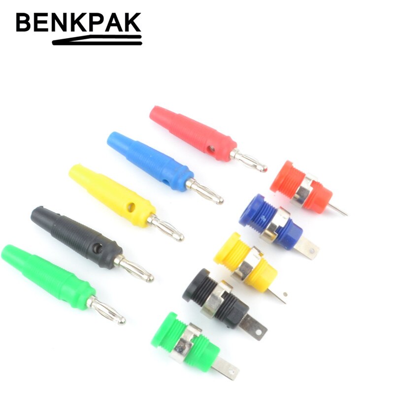4mm aansluitpunten banaanstekker paneelmontage testprobe connector vrouwelijk + mannelijk