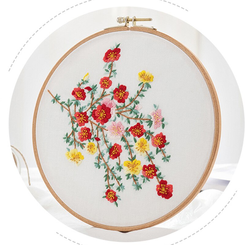 Plant Series DIY Embroidery Material Package 3D Flowers Cross Stitch Kits Embroidery Supplies Hoop bordado Sewing Supplies Decor