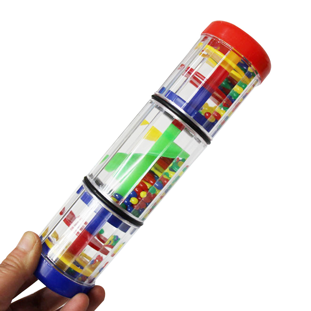 Aprendizaje temprano para bebé seguro padre niño lluvia palo interés cultivo Mini Rainmaker Shaker Juguete Musical sonido ritmo desarrollar