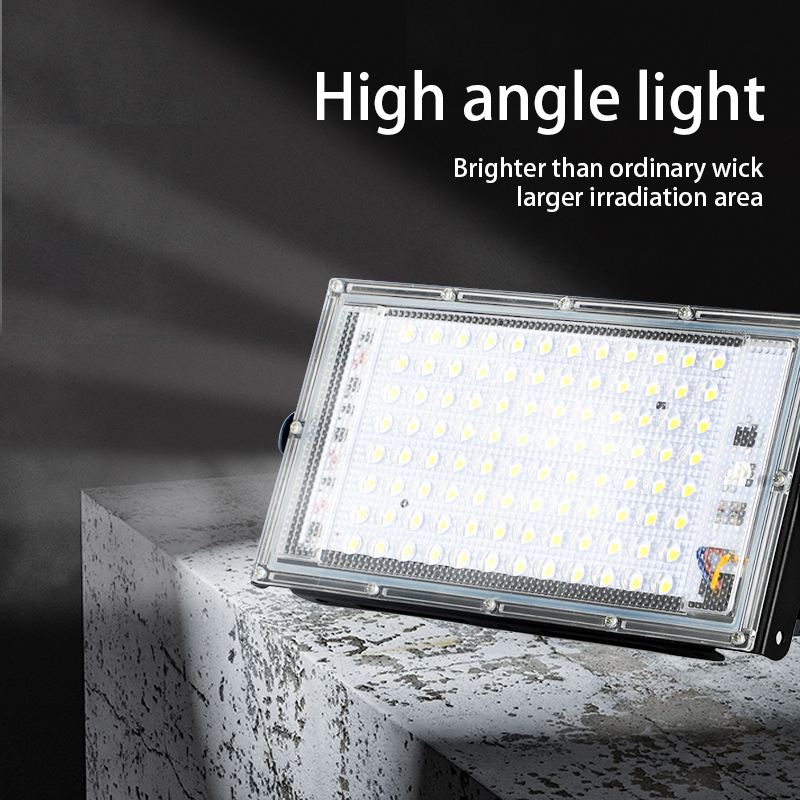 LED Flood Light IP65 Waterproof AC 110V 220V 50W 100W Outdoor Garden Projector Lighting Spotlight Wall Lamps Floodlights
