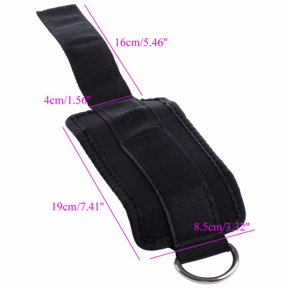 Ankle Strap D-ring Multi Gym Cable Attachment Thigh Leg Pulley Weight Lifting 1Pc