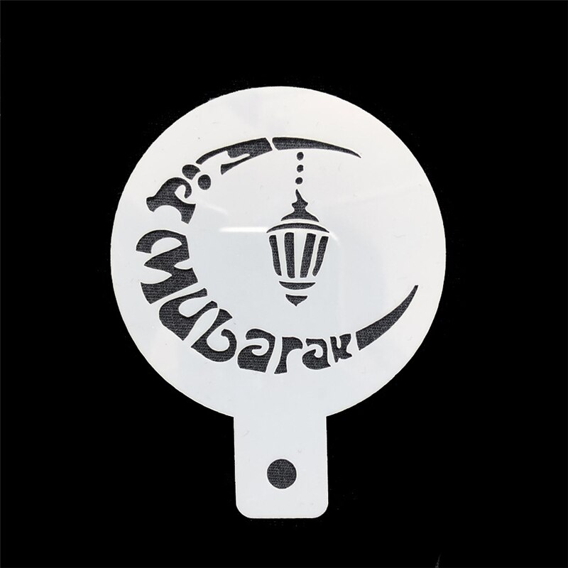 6 pièce/ensemble étoile lune EID café pochoirs mosquée Cookie EID moubarak Ramadan gâteau décoration outils moubarak musulman fête fournitures