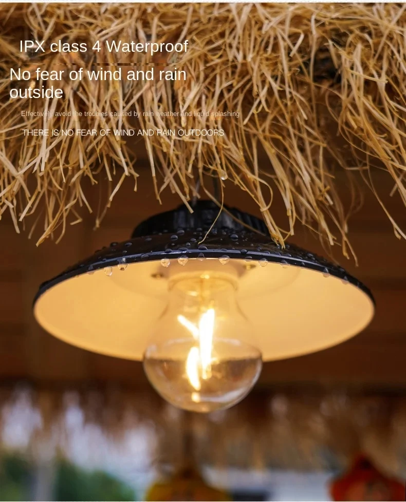 Lanterne de Camp rétro Portable type-c, Rechargeable, suspendue, variable, lampe de décoration de jardin extérieur, pour Camping, randonnée, voyage
