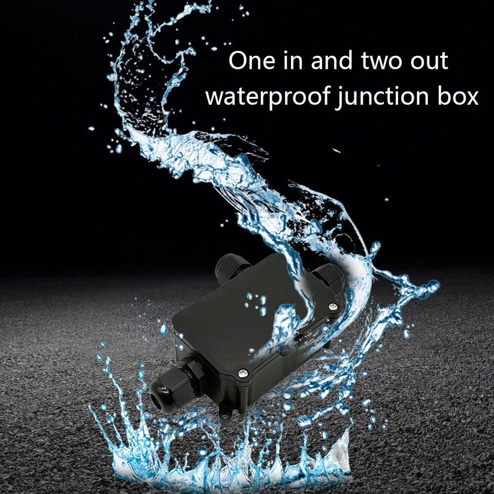 1 In 2 Out Durable Use Waterproof Junction Box Terminal 3 Port Underground Cable Protection Building Connectors IP68