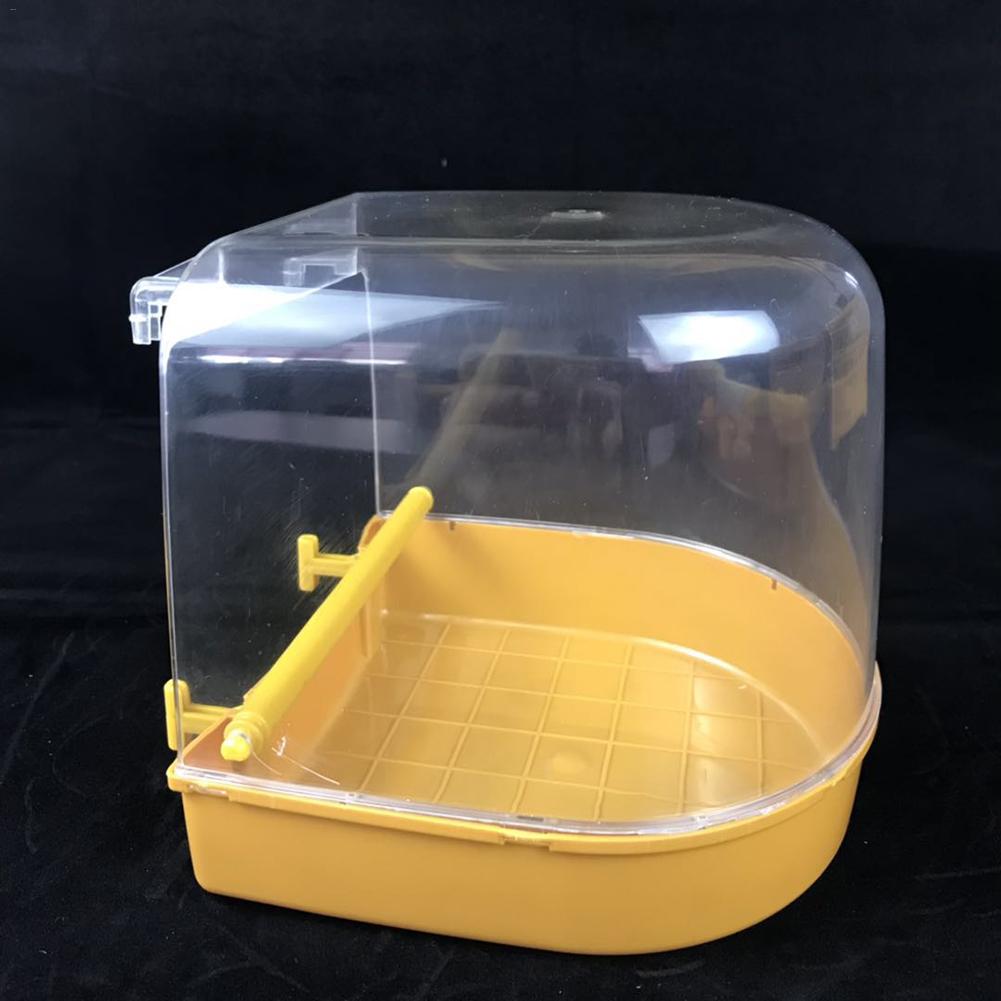 Papegaai Vogel Baden Bad Schoonmaken Tool Transparante Bad Doos Vogelkooi Accessoires Opknoping Bad Douche Baden Vogel Benodigdheden 20E