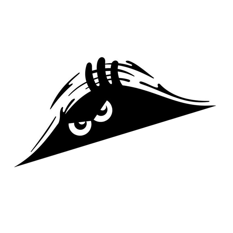 Elf Car Stickers Waterproof Self-adhesive Car decal Anti Scratch Auto Decoration Funny Peeking 3D Big Eyes Sticker Car Styling