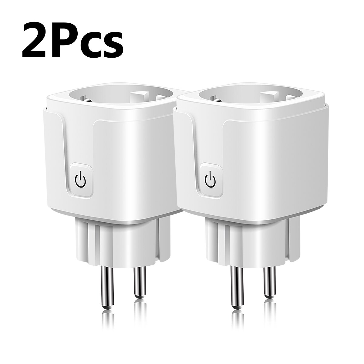 Prise intelligente WIFI pour maison intelligente Apple Homekit, prise ue US, interrupteur, fonctionne avec Siri Alexa Google Home: 2pcs / EU Standard