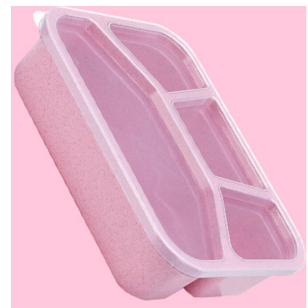 Bento Lunch Box Adults Kids 4 Compartments Travel Food Storage Containers: B4