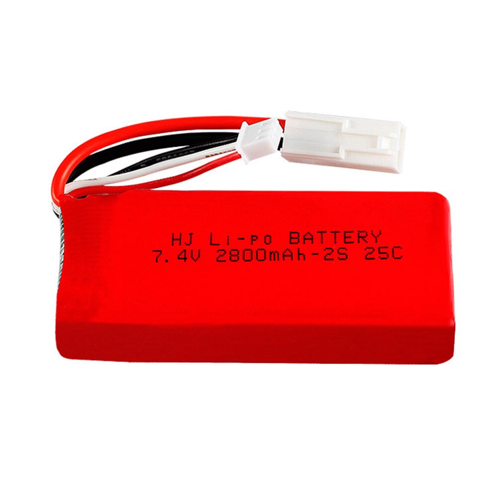 7.4V 2S 2800Mah Lipo Batterij Met Sm/Jst/EL-2P/T Plug Voor Feilun FT009 rc Speelgoed Boot Onderdelen 7.4V Hoge Capaciteit Lipo Batterij