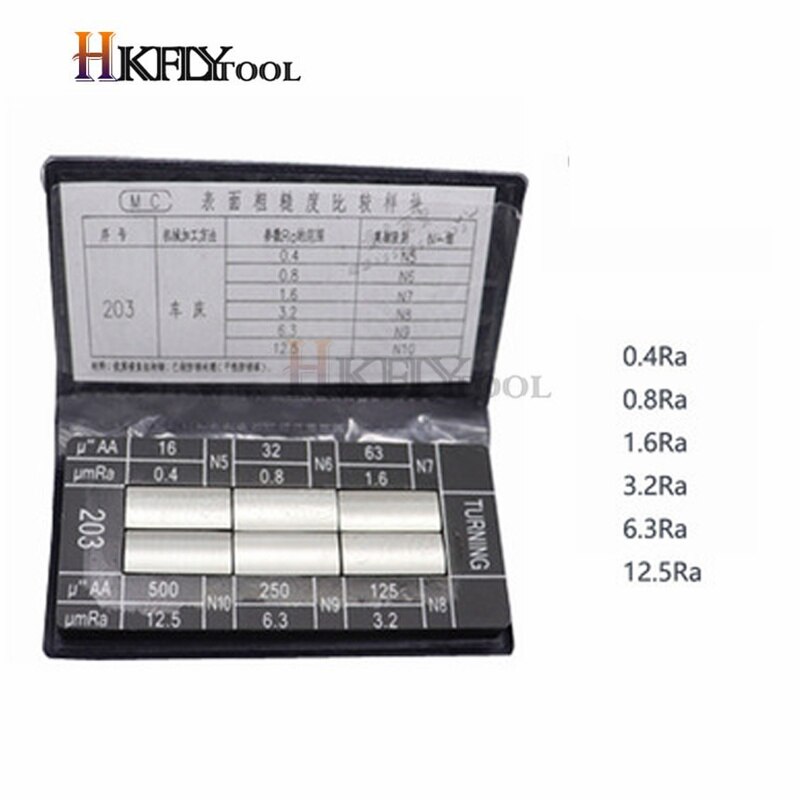 Oppervlakteruwheid Vergelijking Sample Blok Notebook Sample 30 Blokken Ra0.05-12.5Mm Ruwheid Sample Blok Gauge
