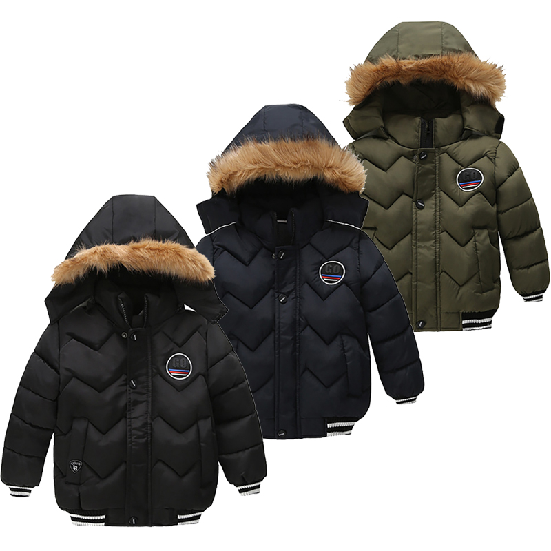 2020 outono inverno do bebê meninos jaqueta para baixo para meninos crianças jaqueta crianças com capuz casaco de pele quente colarinho outerwear roupas menino